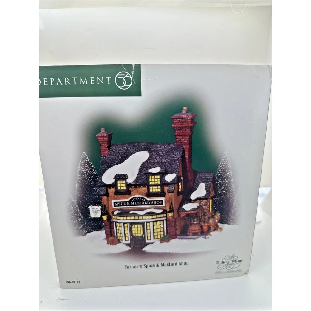 Dept 56 Turners Spice and Mustard Shop Christmas Village #56.58724 w/box